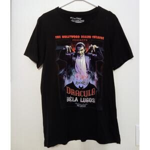 RARE  Fright Rags BELA LUGOSI DRACULA Live on Stage Graphic Horror T-Shirt SZ L